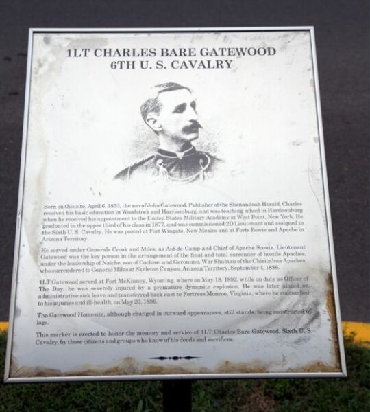 1LT CHARLES BARE GATEWOOD MEMORIAL PLAQUE