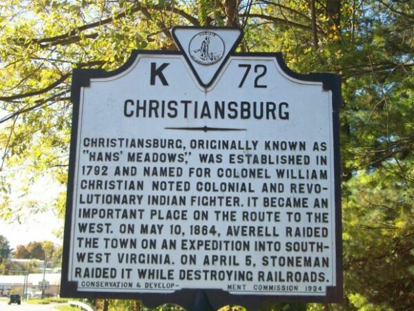CHRISTIANSBURG REVOLUTIONARY WAR SOLDIER MEMORIAL MARKER