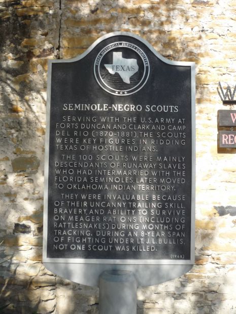 SEMINOLE-NEGRO SCOUTS MEMORIAL MARKER