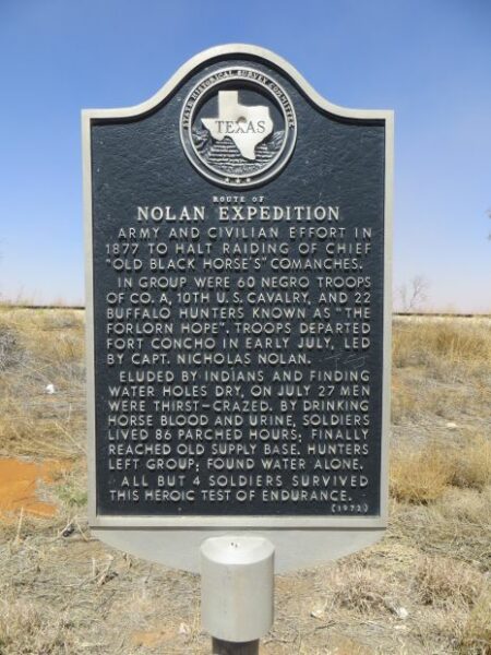ROUTE OF NOLAN EXPEDITION MEMORIAL MARKER