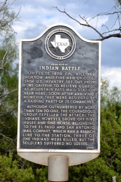 NEAR SITE OF INDIAN BATTLE MEMORIAL MARKER