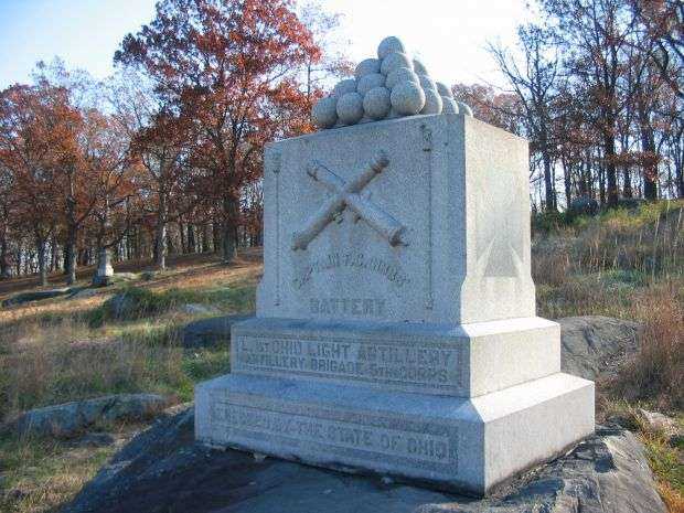 BATTERY L, 1ST OHIO LIGHT ARTILLERY WAR MEMORIAL