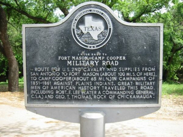 FORT MASON-CAMP COOPER MEMORIAL MARKER