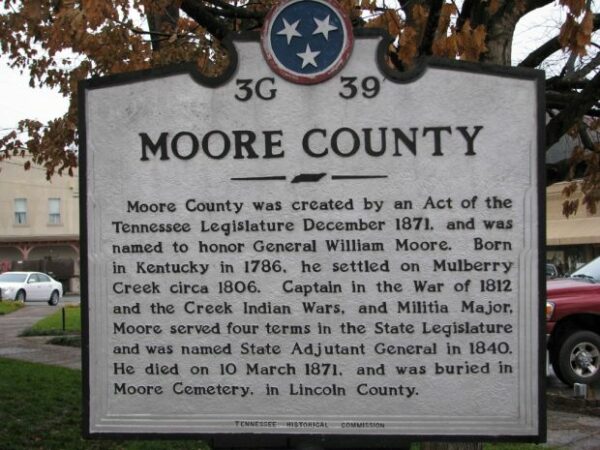MOORE COUNTY MEMORIAL MARKER