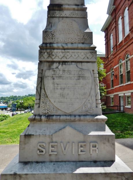 THE FIRST GOVERNOR OF TENNESSEE JOHN SEVIER MEMORIAL STONE A