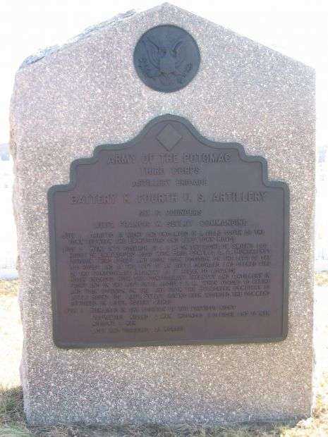 BATTERY K, FOURTH U.S. ARTILLERY WAR MEMORIAL