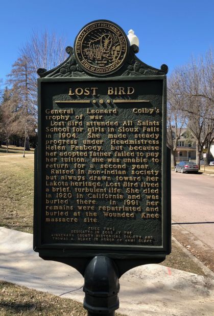 LOST BIRD MEMORIAL MARKER BACK
