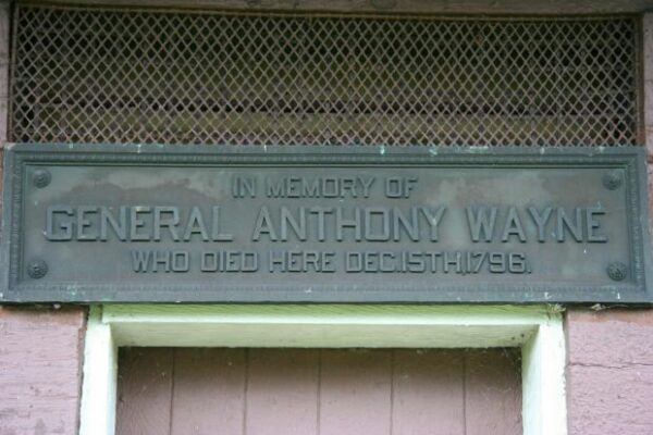 IN MEMORY OF GENERAL ANTHONY WAYNE MEMORIAL PLAQUE