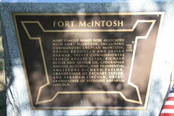 FORT MCINTOSH FAMOUS NAMES MEMORIAL PLAQUE