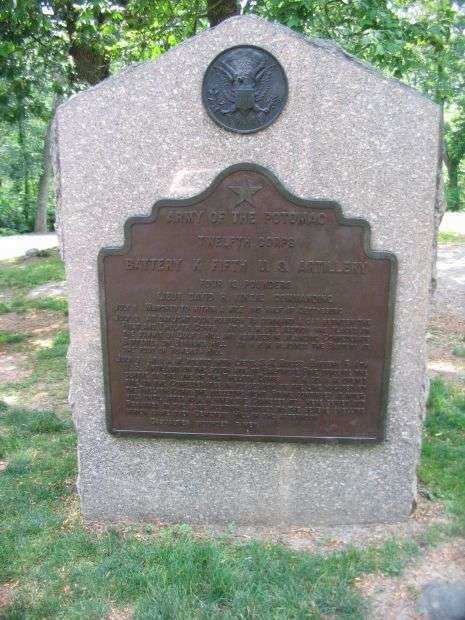 BATTERY K, FIFTH U.S. ARTILLERY WAR MEMORIAL I