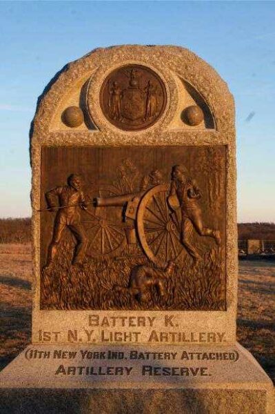 BATTERY K, 1ST N.Y. LIGHT ARTILLERY WAR MEMORIAL