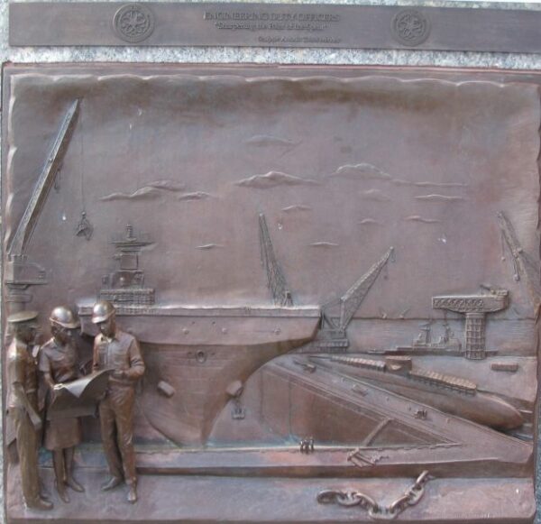 THE UNITED STATES NAVY MEMORIAL BAS-RELIEF N