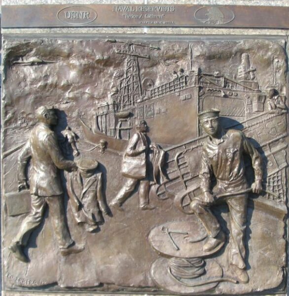 THE UNITED STATES NAVY MEMORIAL BAS-RELIEF L