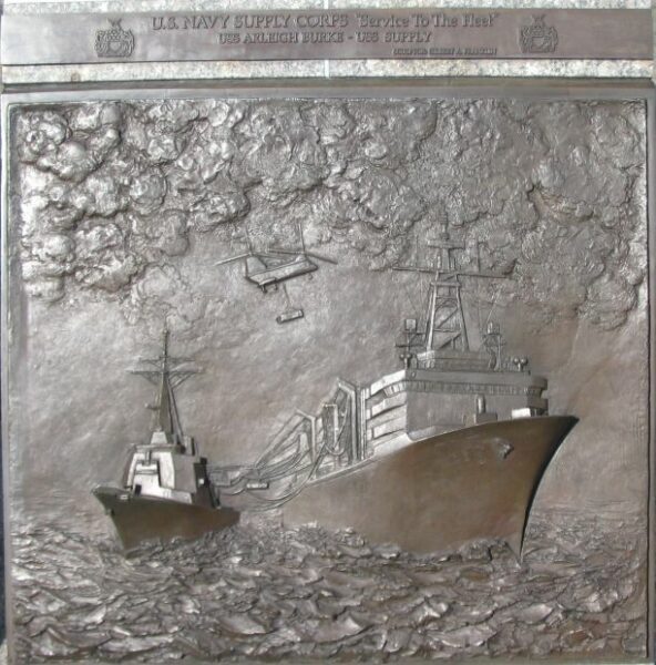THE UNITED STATES NAVY MEMORIAL BAS-RELIEF D