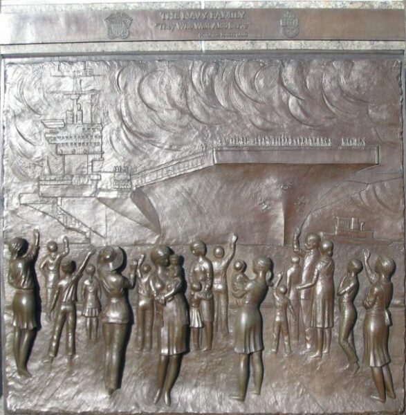 THE UNITED STATES NAVY MEMORIAL BAS-RELIEF C