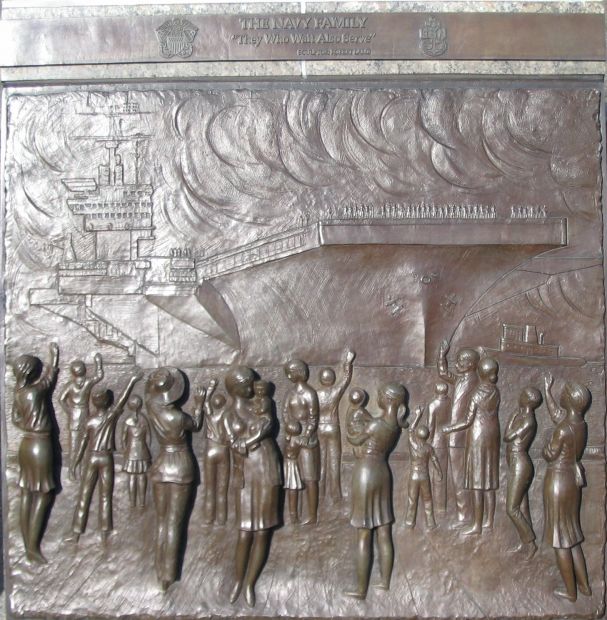 THE UNITED STATES NAVY MEMORIAL BAS-RELIEF C