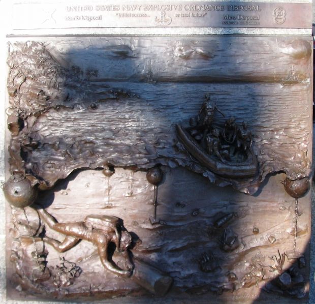 THE UNITED STATES NAVY MEMORIAL BAS-RELIEF A