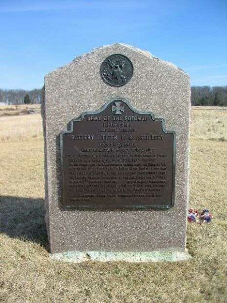 BATTERY I, FIFTH U.S. ARTILLERY WAR MEMORIAL