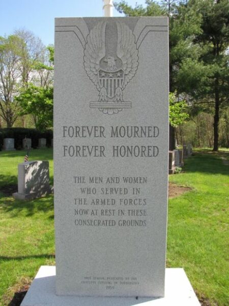 FOREVER MOURNED FOREVER HONORED WAR MEMORIAL