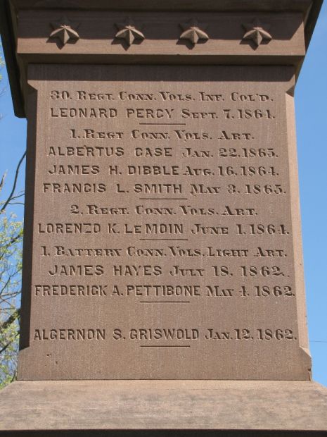 GRANBY CIVIL WAR MEMORIAL STONE E