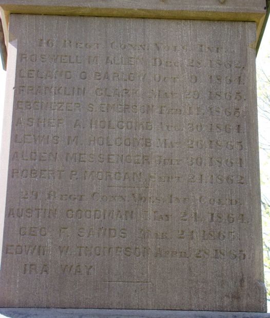 GRANBY CIVIL WAR MEMORIAL STONE C