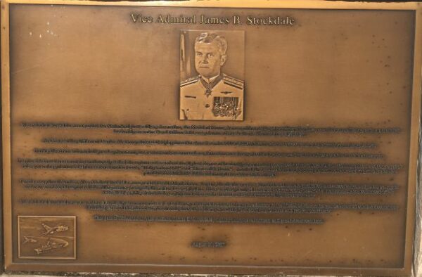 VICE ADMIRAL JAMES B. STOCKDALE MEDAL OF HONOR WAR MEMORIAL PLAQUE