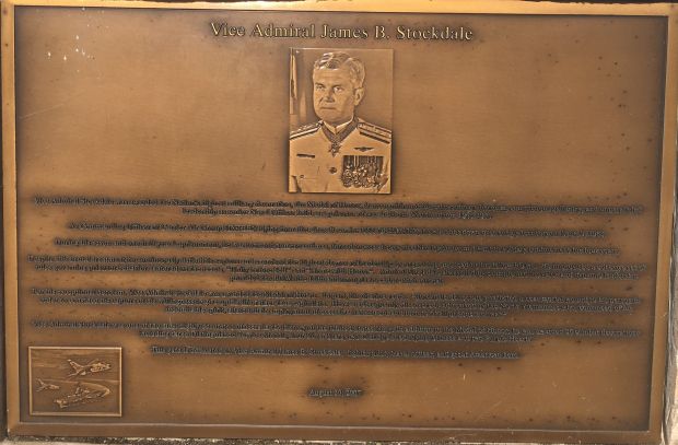 VICE ADMIRAL JAMES B. STOCKDALE MEDAL OF HONOR WAR MEMORIAL PLAQUE
