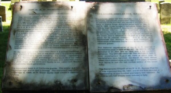 THE G.A.R. MEMORIAL PLAQUE