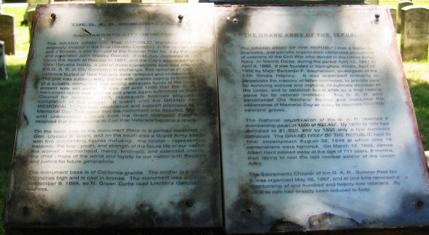 THE G.A.R. MEMORIAL PLAQUE