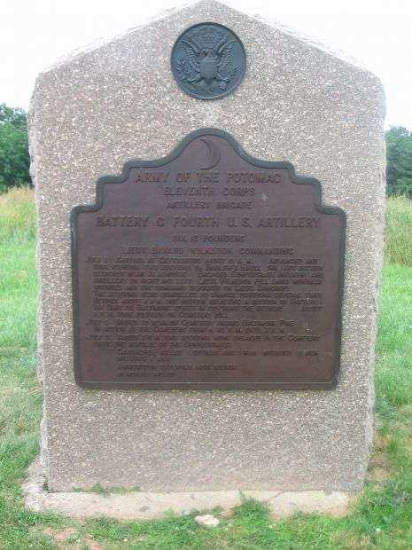 BATTERY G, FOURTH U.S. ARTILLERY WAR MEMORIAL I