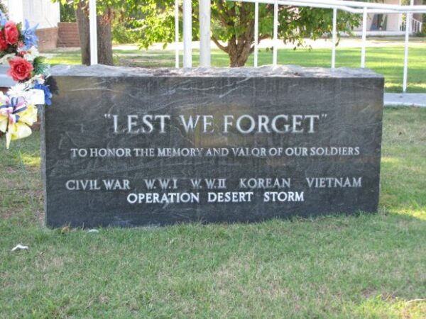 BRUNDIDGE “LEST WE FORGET” WAR MEMORIAL