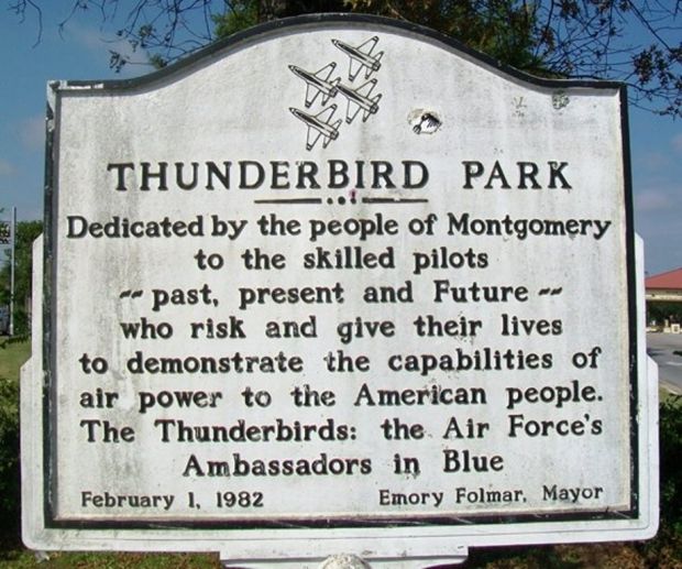 THUNDERBIRD PARK MEMORIAL MARKER