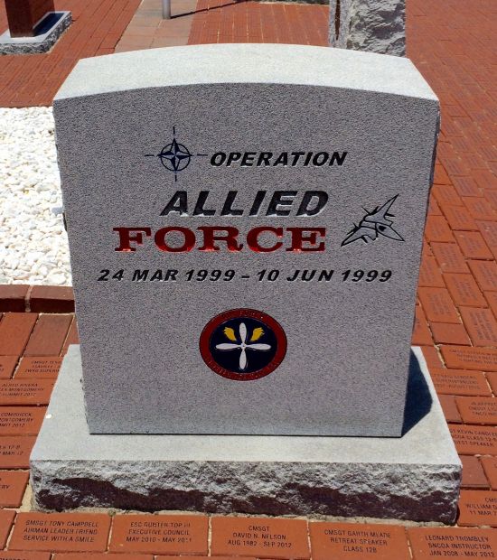 OPERATION ALLIED FORCE MEMORIAL FRONT