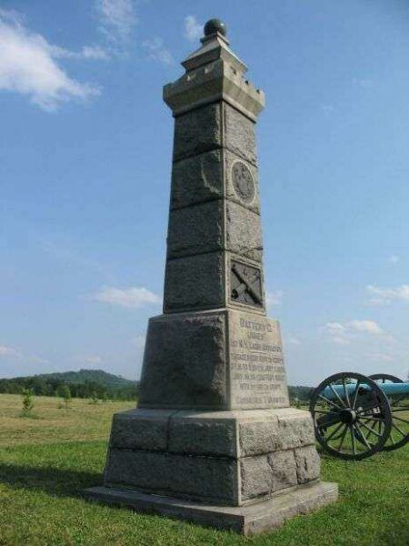 AME’S BATTERY G, 1ST NEW YORK LIGHT ARTILLERY WAR MEMORIAL