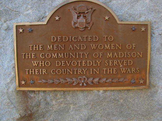COMMUNITY OF MADISON VETERANS MEMORIAL PLAQUE