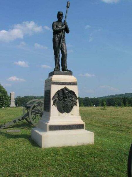 HAMPTON’S BATTERY F, PENNSYLVANIA LIGHT ARTILLERY WAR MEMORIAL