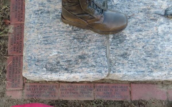 TOWN OF SPRAGUE BATTLEFIELD CROSS MEMORIAL BRICKS SECTION E