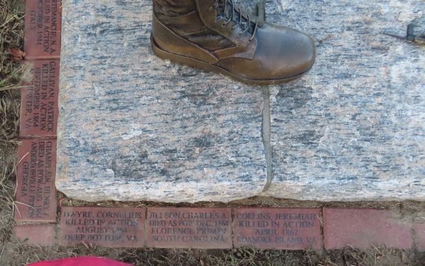 TOWN OF SPRAGUE BATTLEFIELD CROSS MEMORIAL BRICKS SECTION E