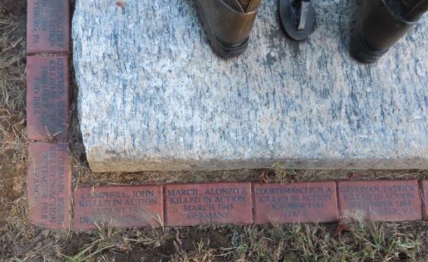 TOWN OF SPRAGUE BATTLEFIELD CROSS MEMORIAL BRICKS SECTION C