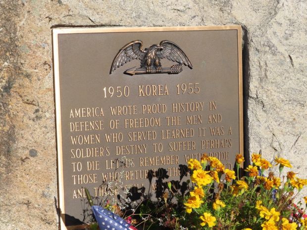 SALEM KOREAN WAR MEMORIAL PLAQUE