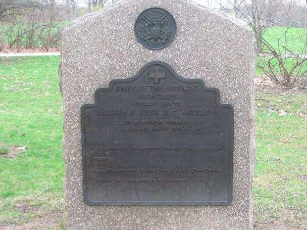 BATTERY F, FIFTH U.S. ARTILLERY WAR MEMORIAL