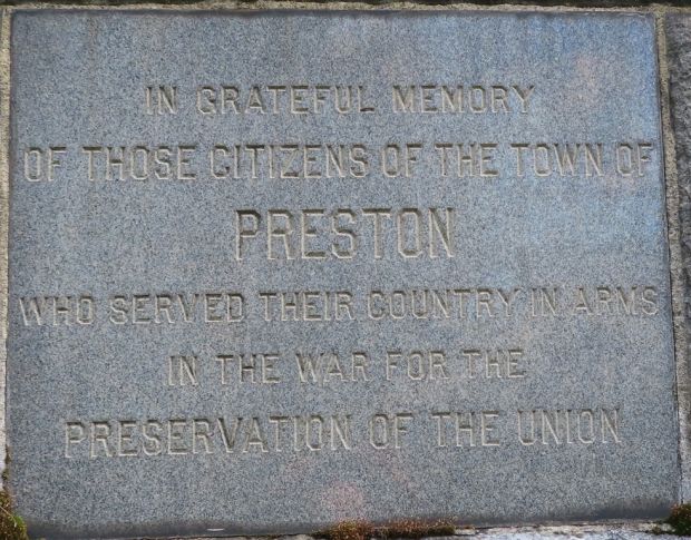 PRESTON CIVIL WAR AND WORLD WAR MEMORIAL STONE B