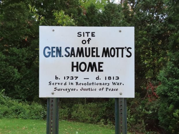GEN. SAMUEL MOTT’S HOME MEMORIAL MARKER