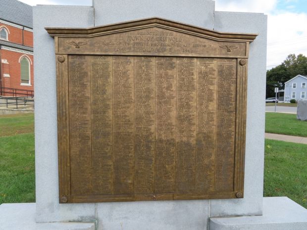 GRISWOLD WORLD WAR II MEMORIAL