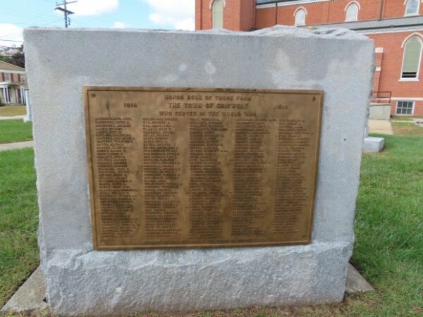 GRISWOLD WORLD WAR MEMORIAL