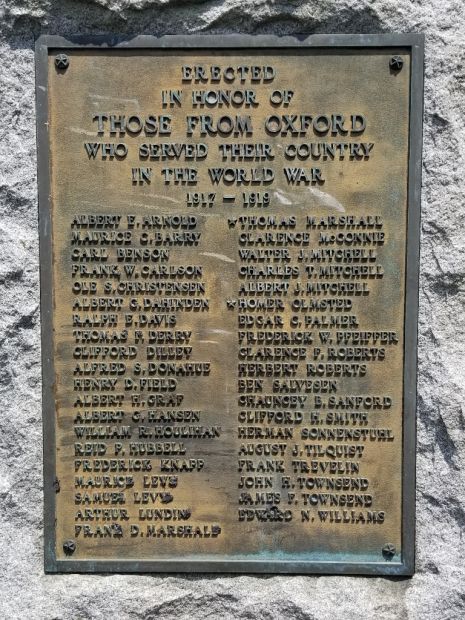 OXFORD WORLD WAR MEMORIAL PLAQUE