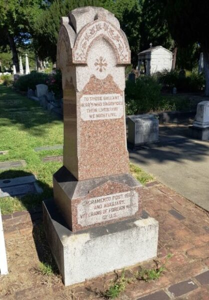 SACRAMENTO POST 1680 V.F.W. WAR MEMORIAL