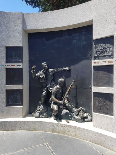 THE CALIFORNIA VIETNAM VETERANS MEMORIAL STATUE D