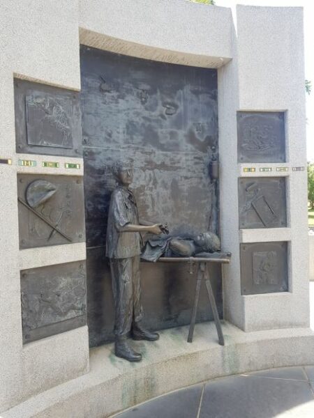 THE CALIFORNIA VIETNAM VETERANS MEMORIAL STATUE C