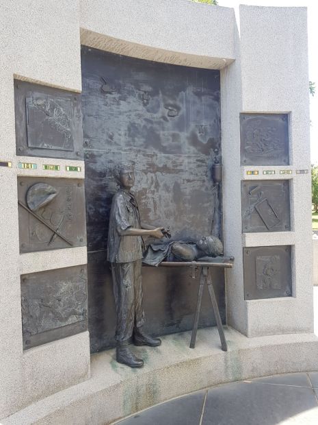 THE CALIFORNIA VIETNAM VETERANS MEMORIAL STATUE C